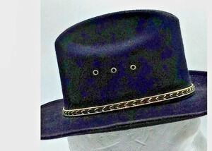 Vintage Pigalle XXXXX Cowboy Hat Black Child Size 6.25 X-Small Western Mexico